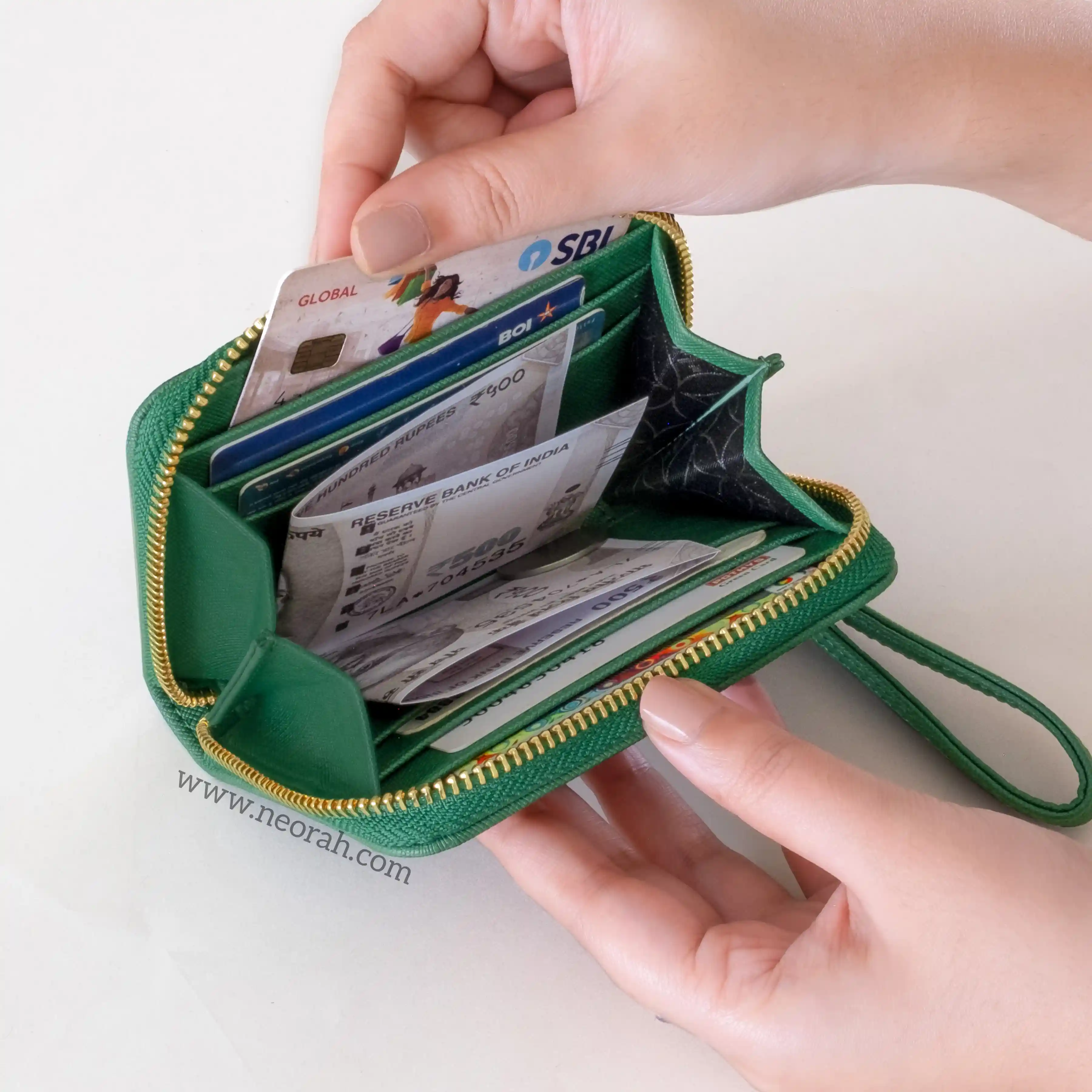 BIJOU - WOMEN ZIP AROUND WALLET WITH WRISTLET - Image 93