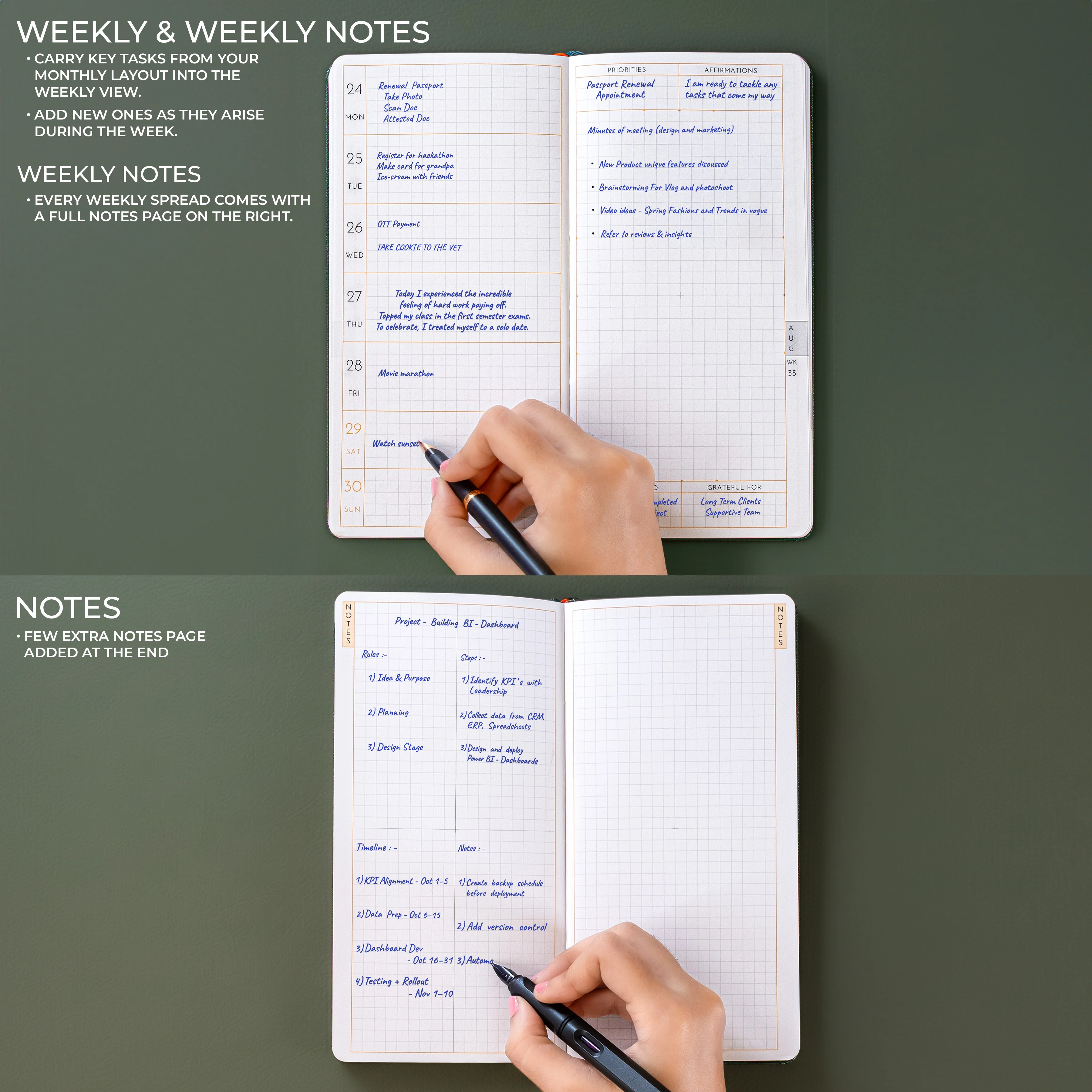 PETITE - 2026 - WEEKLY PLANNER - HARD COVER - Image 9