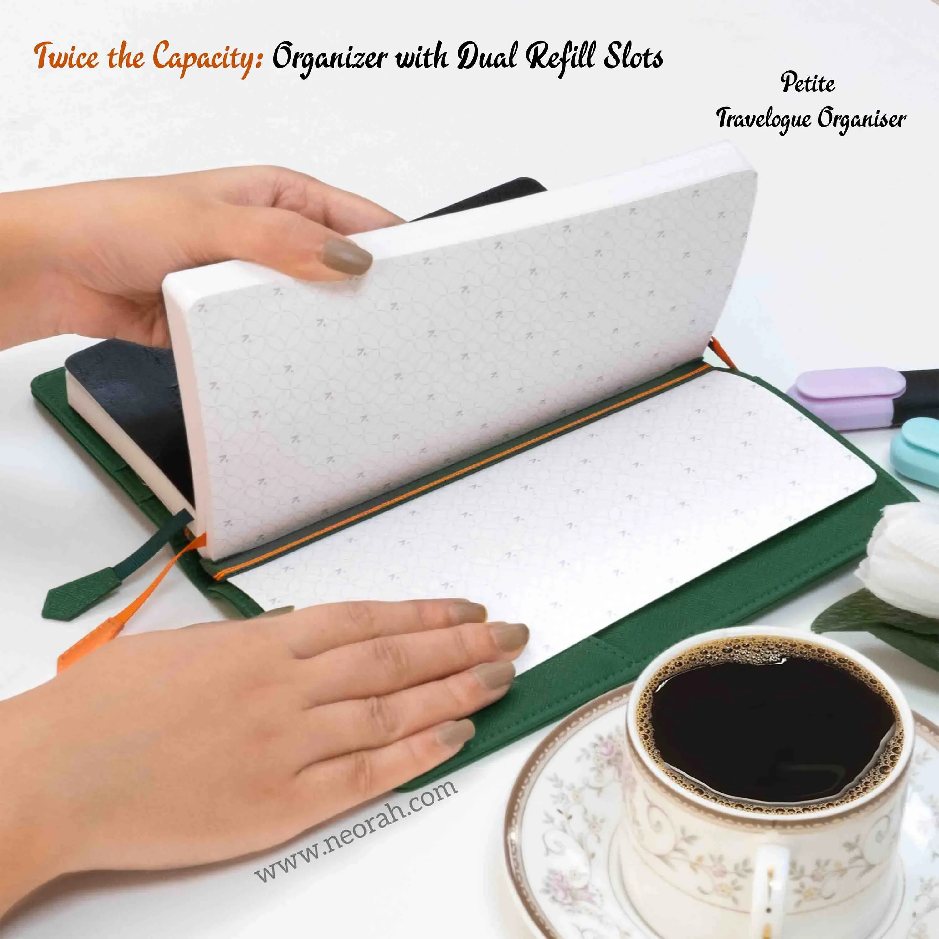 PETITE - REFILLABLE TRAVELOGUE ORGANISER - TRAVELLERS NOTEBOOK - Image 135