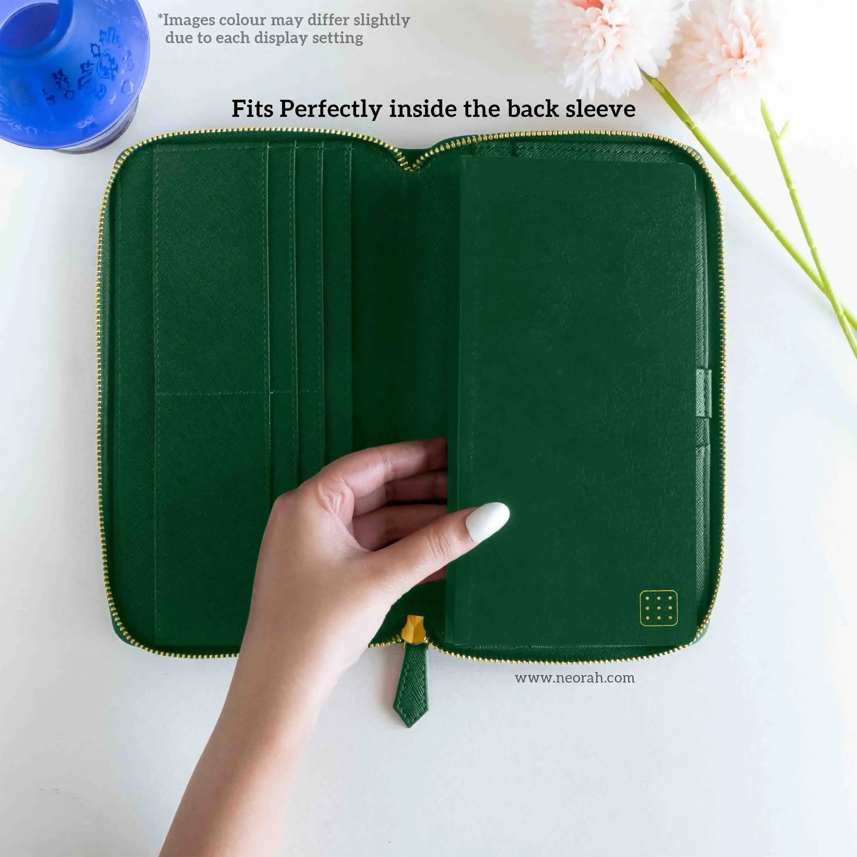 PETITE - REFILLABLE QUILTED ORGANISER SLEEVE - ZIP - Image 11