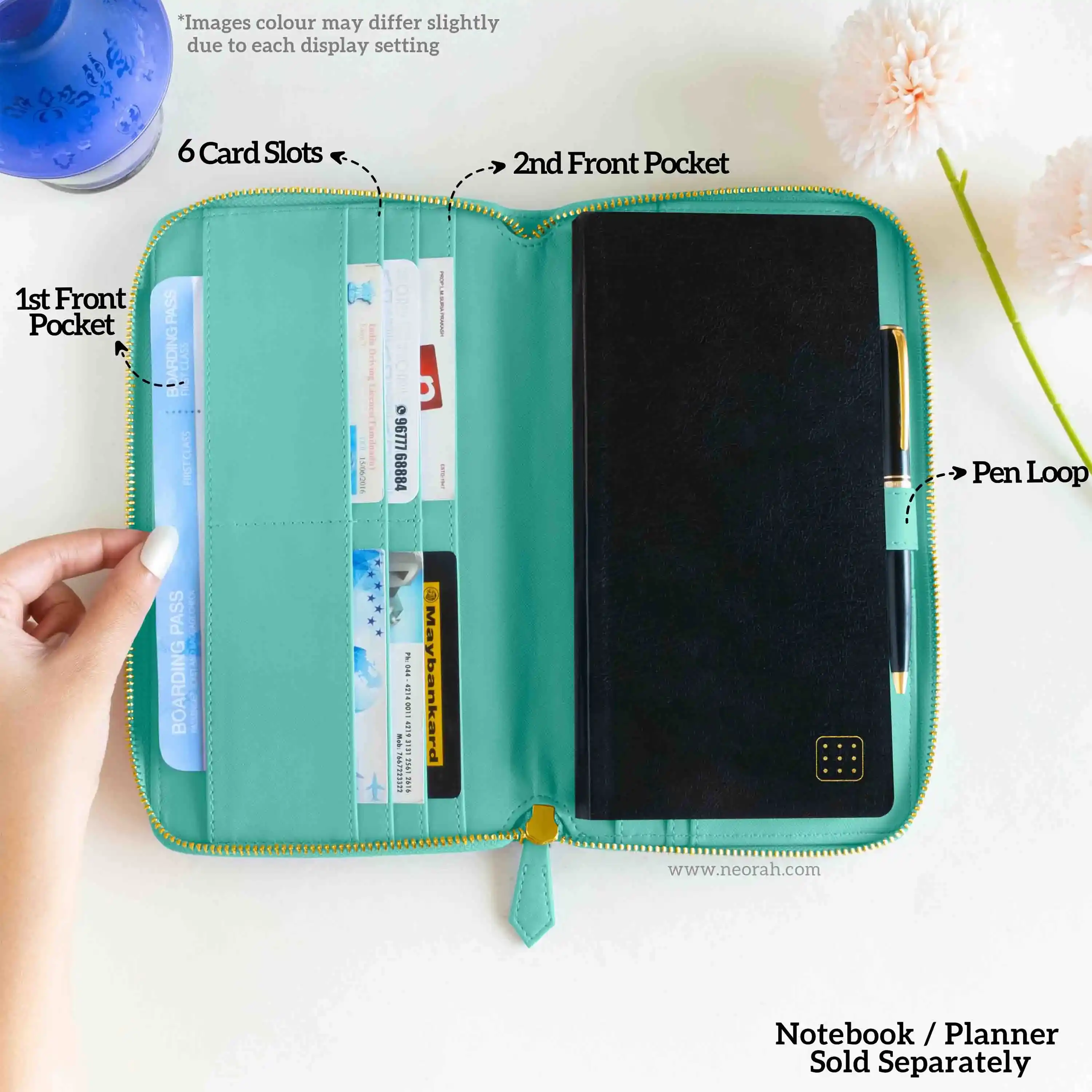 PETITE - REFILLABLE QUILTED ORGANISER SLEEVE - ZIP - Image 127