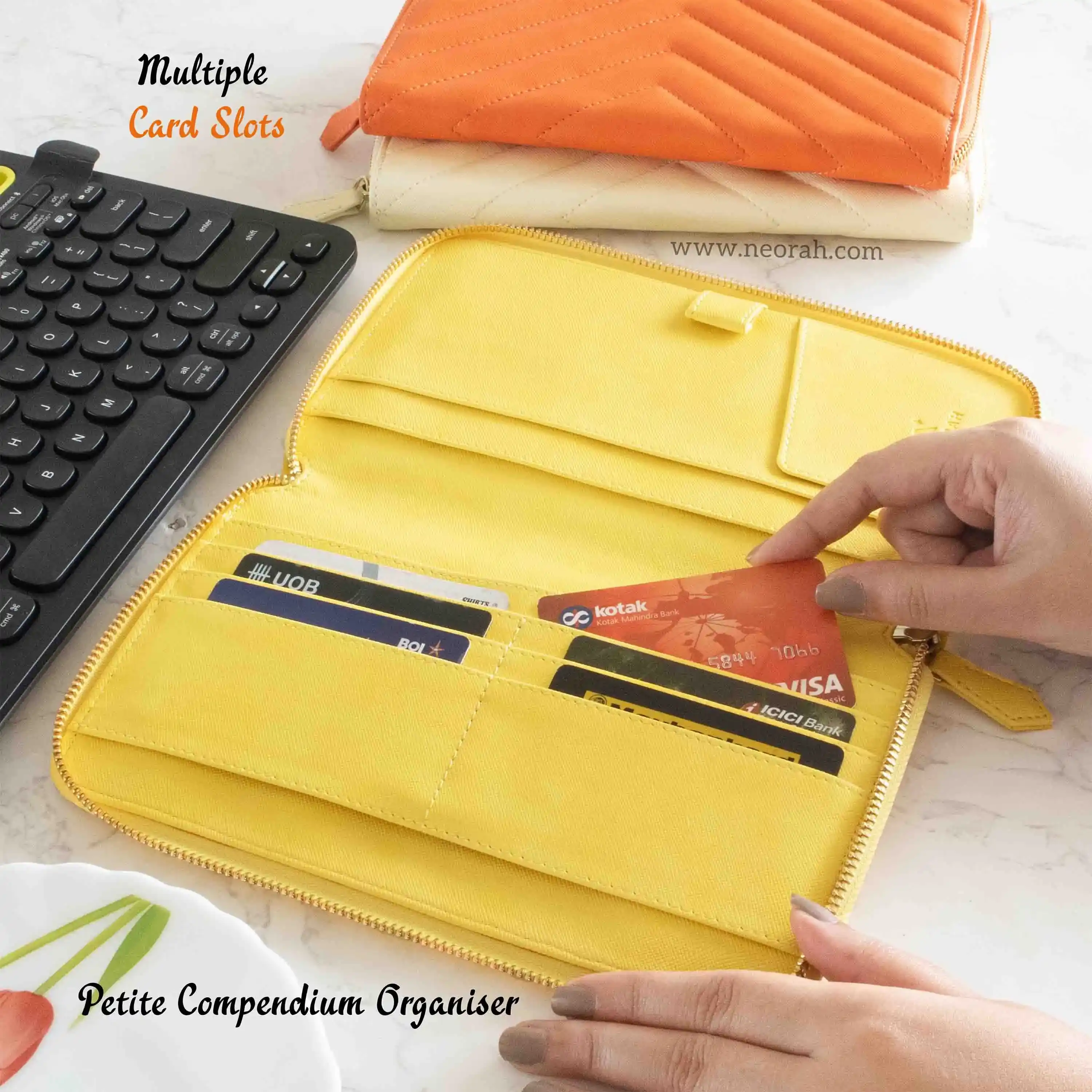 PETITE - REFILLABLE QUILTED ORGANISER SLEEVE - ZIP - Image 141