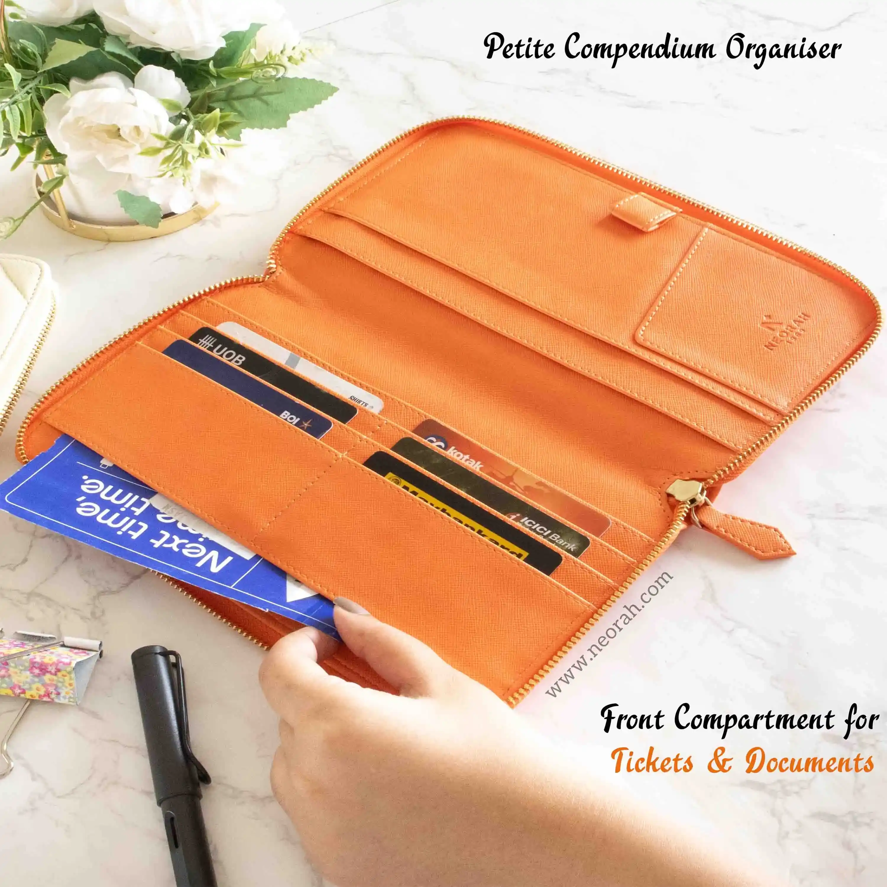PETITE - REFILLABLE QUILTED ORGANISER SLEEVE - ZIP - Image 179