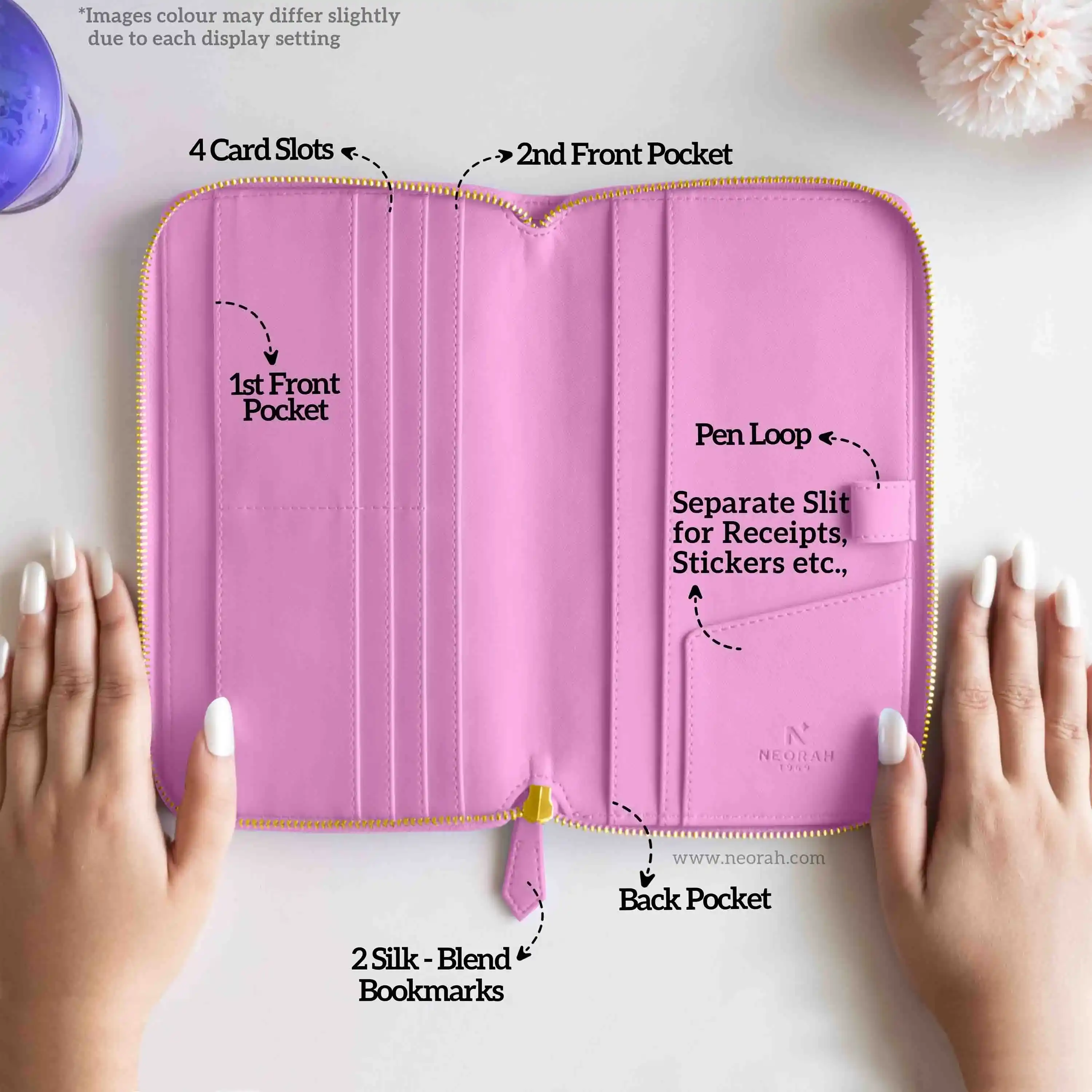 PETITE - REFILLABLE QUILTED ORGANISER SLEEVE - ZIP - Image 196
