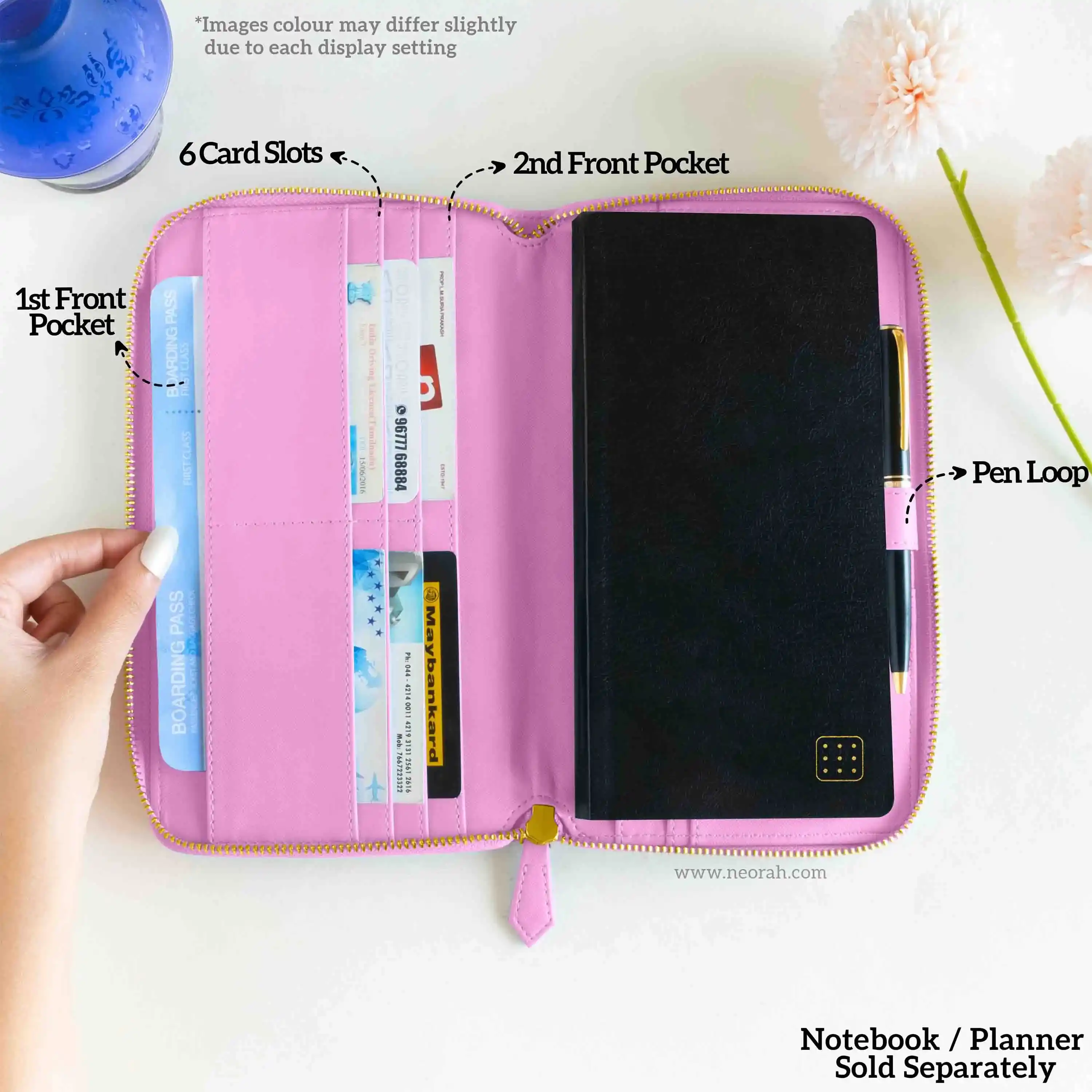 PETITE - REFILLABLE QUILTED ORGANISER SLEEVE - ZIP - Image 199