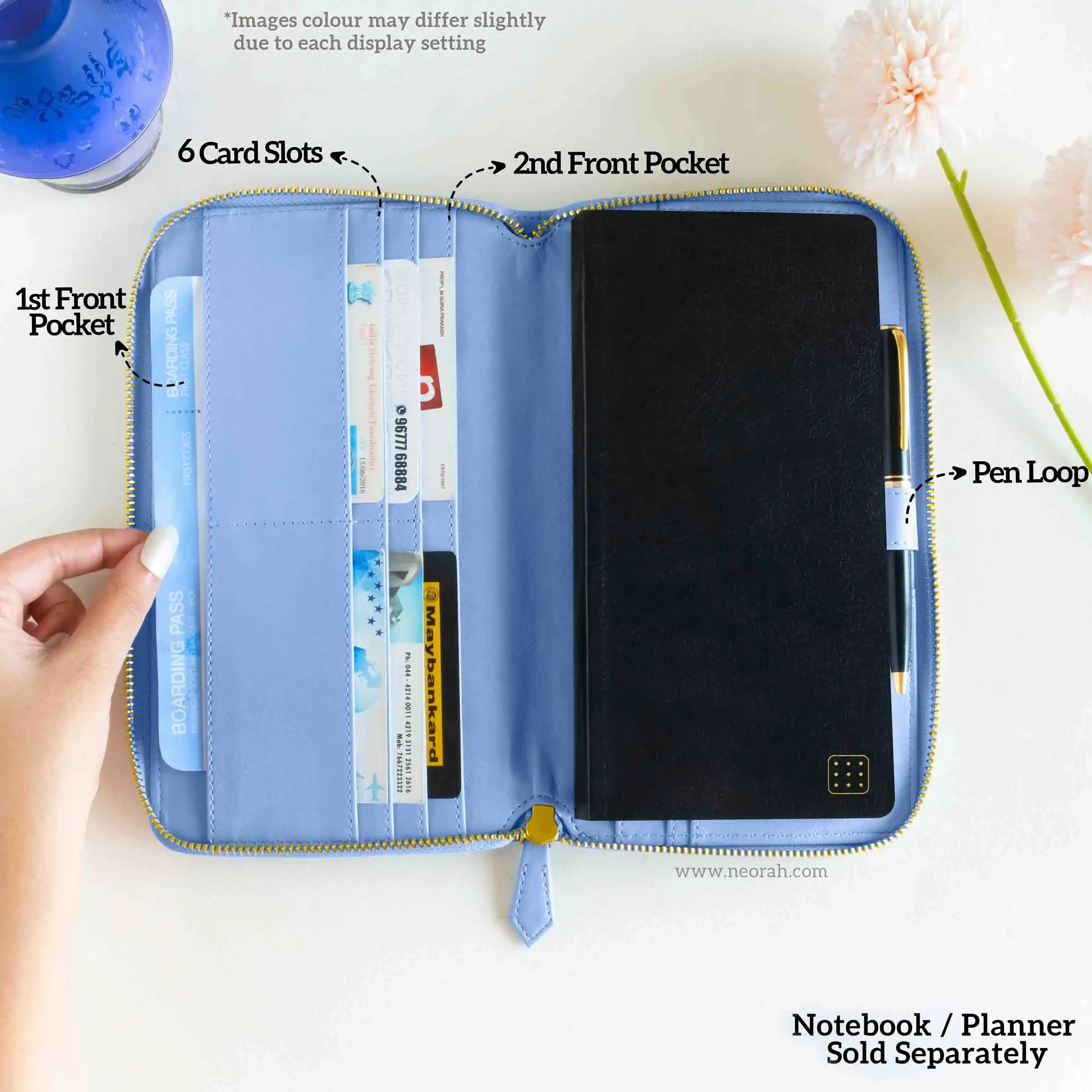 PETITE - REFILLABLE QUILTED ORGANISER SLEEVE - ZIP - Image 216