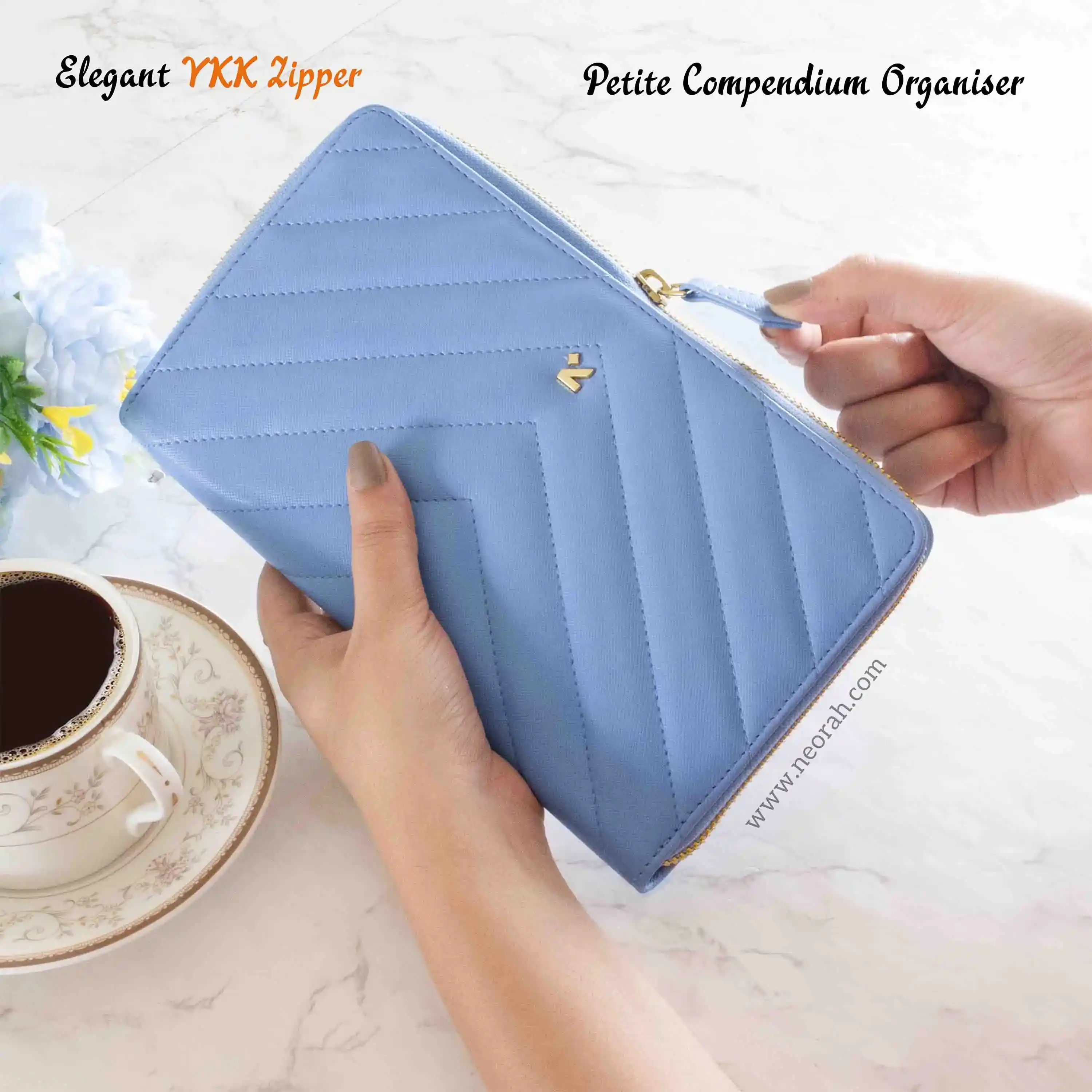 PETITE - REFILLABLE QUILTED ORGANISER SLEEVE - ZIP - Image 222