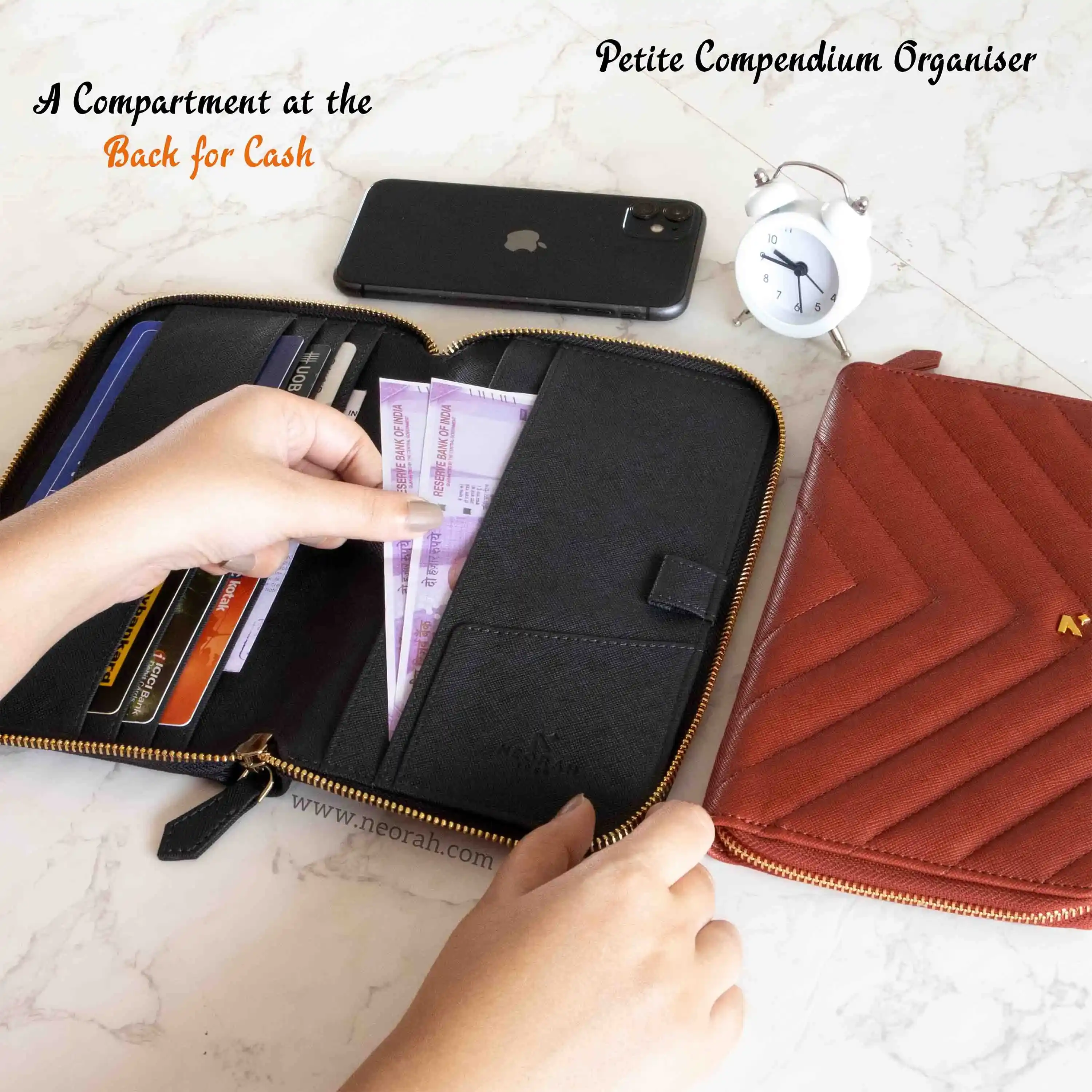 PETITE - REFILLABLE QUILTED ORGANISER SLEEVE - ZIP - Image 54