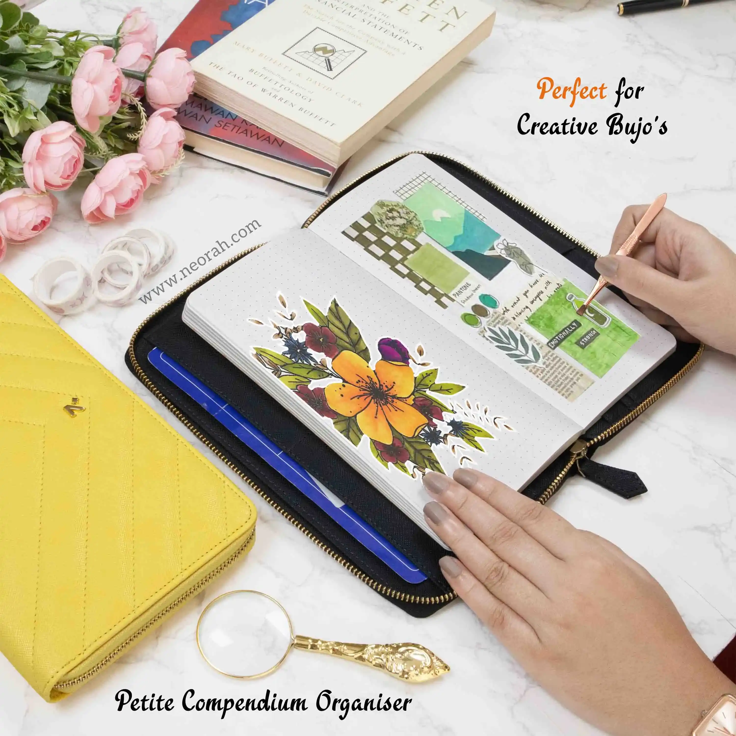 PETITE - REFILLABLE QUILTED ORGANISER SLEEVE - ZIP - Image 72