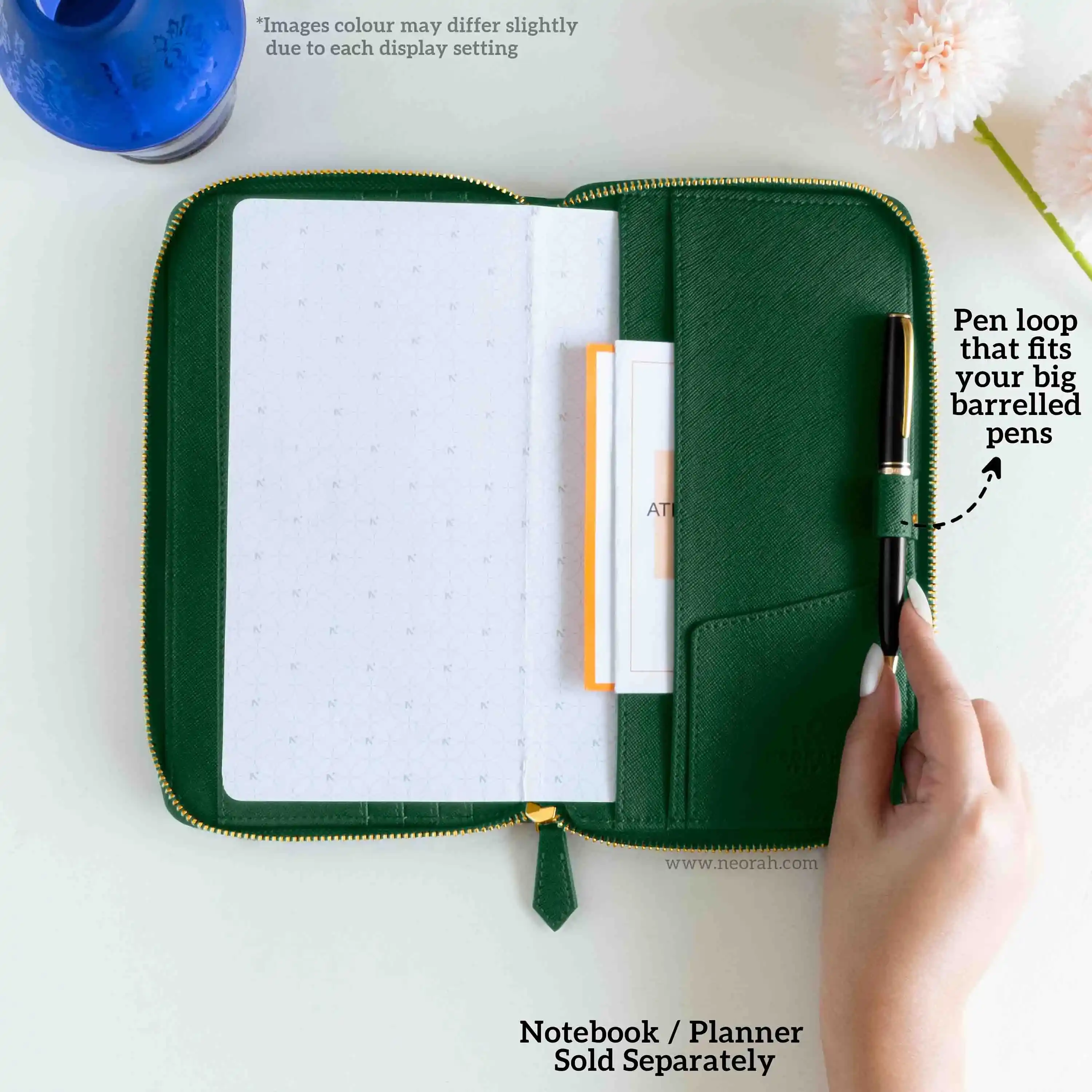 PETITE - REFILLABLE QUILTED ORGANISER SLEEVE - ZIP - Image 9