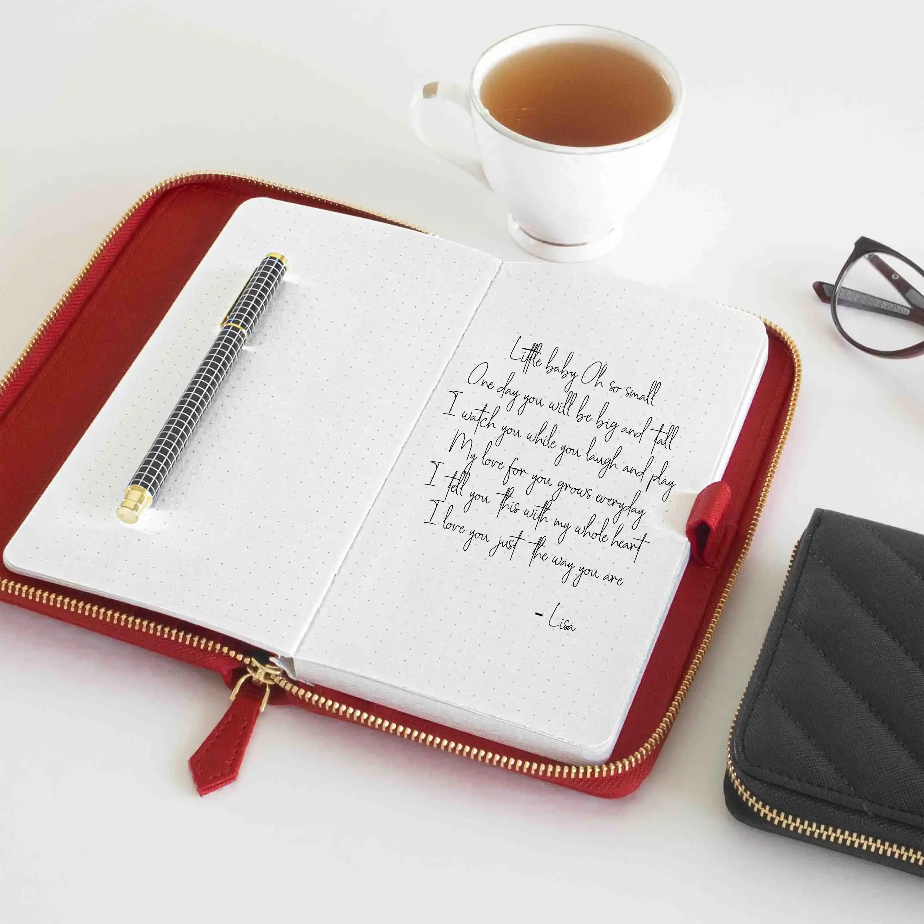 PETITE - REFILLABLE QUILTED ORGANISER SLEEVE - ZIP - Image 96